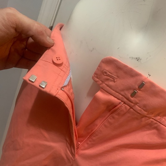 NWOT Talbots Pedal Pushers sz 6 Salmon Pink Capri Pants! - Picture 3 of 6